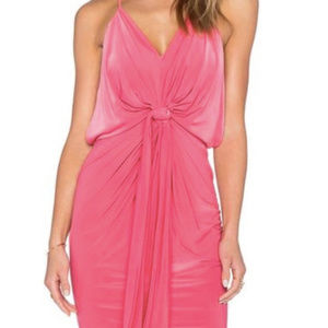 T bags Los Angeles Pink Draped Dress - Size Small